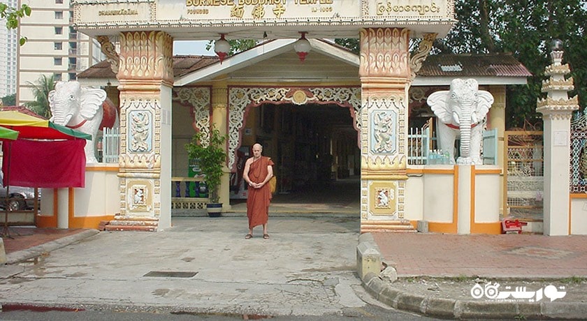  معبد برمه ای دارمیکاراما شهر مالزی کشور پنانگ