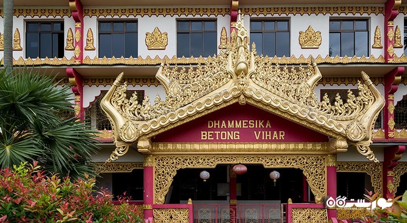  معبد برمه ای دارمیکاراما شهر مالزی کشور پنانگ