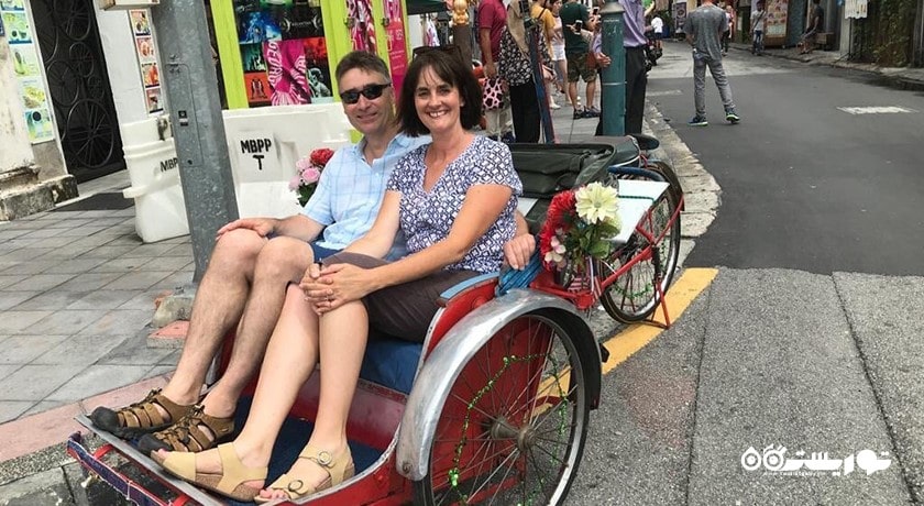 سرگرمی سواری با تریشاو در پنانگ شهر مالزی کشور پنانگ