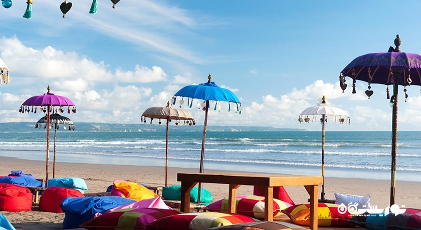 سرگرمی ساحل کوتا شهر اندونزی کشور بالی