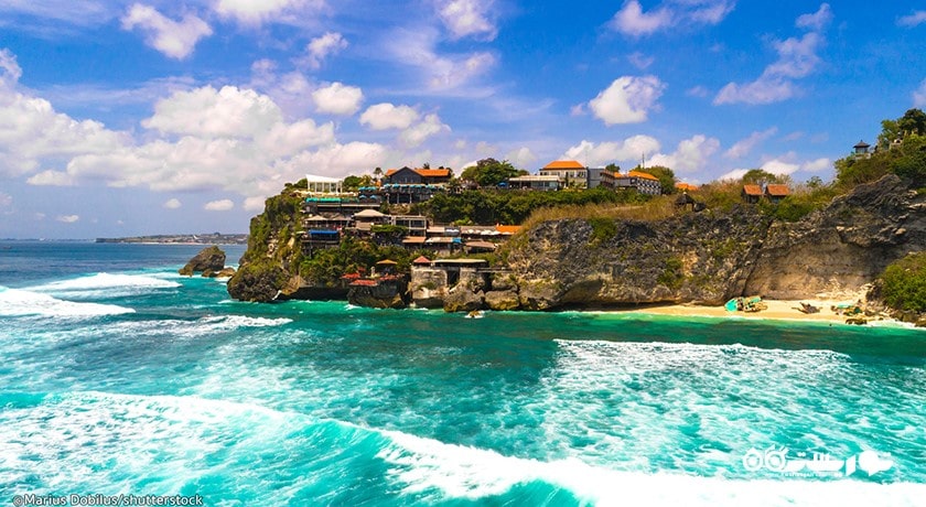 سرگرمی ساحل سولوبان شهر اندونزی کشور بالی