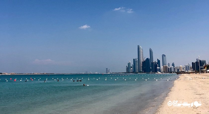 سرگرمی ساحل کورنیش شهر امارات متحده عربی کشور ابوظبی
