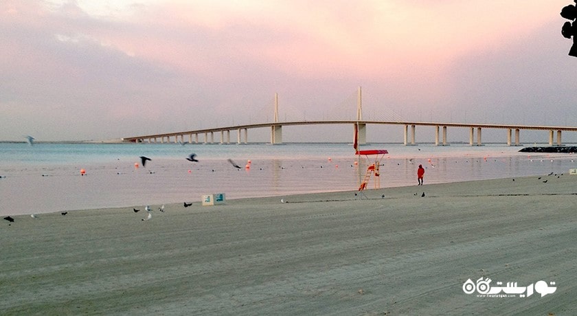 سرگرمی ساحل البطین شهر امارات متحده عربی کشور ابوظبی