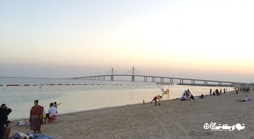 سرگرمی ساحل البطین شهر امارات متحده عربی کشور ابوظبی