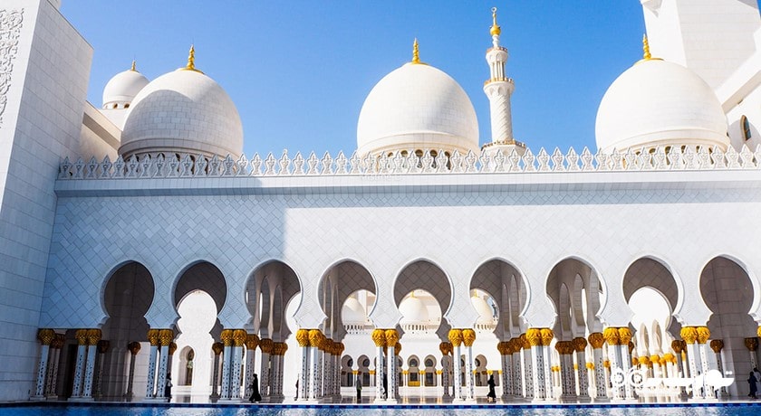  مسجد جامع شیخ زاید شهر امارات متحده عربی کشور ابوظبی