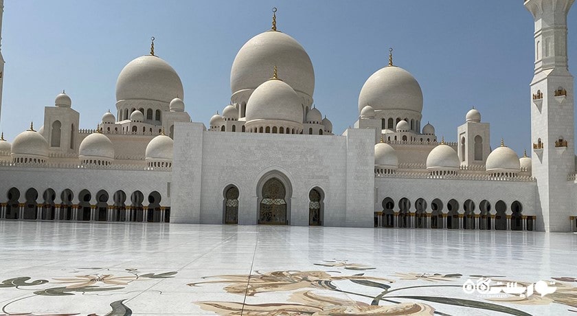  مسجد جامع شیخ زاید شهر امارات متحده عربی کشور ابوظبی