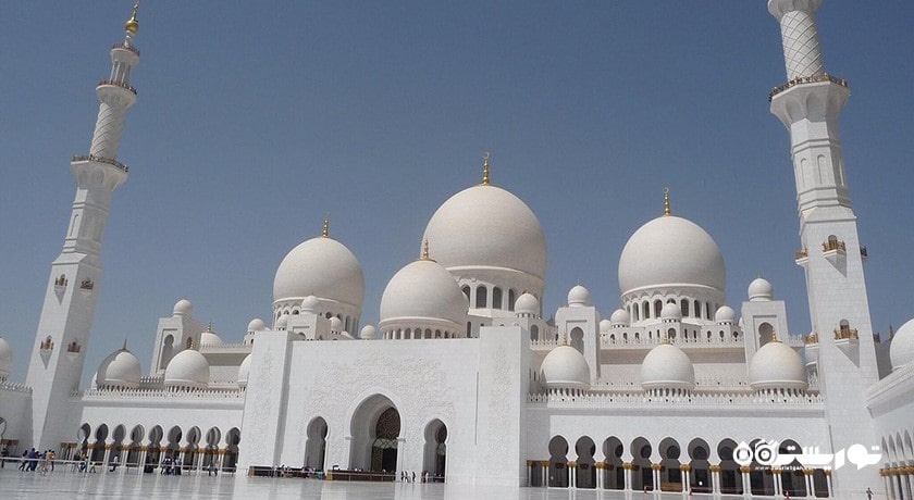 مسجد جامع شیخ زاید شهر امارات متحده عربی کشور ابوظبی