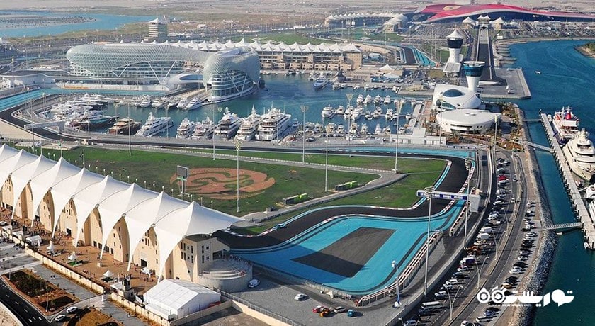 سرگرمی پیست یاس مارینا شهر امارات متحده عربی کشور ابوظبی