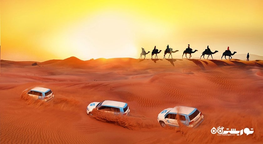 سرگرمی سافاری صحرایی ابوظبی شهر امارات متحده عربی کشور ابوظبی