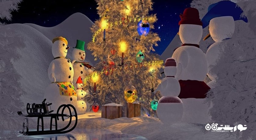 سرگرمی پارک برفی ابوظبی شهر امارات متحده عربی کشور ابوظبی
