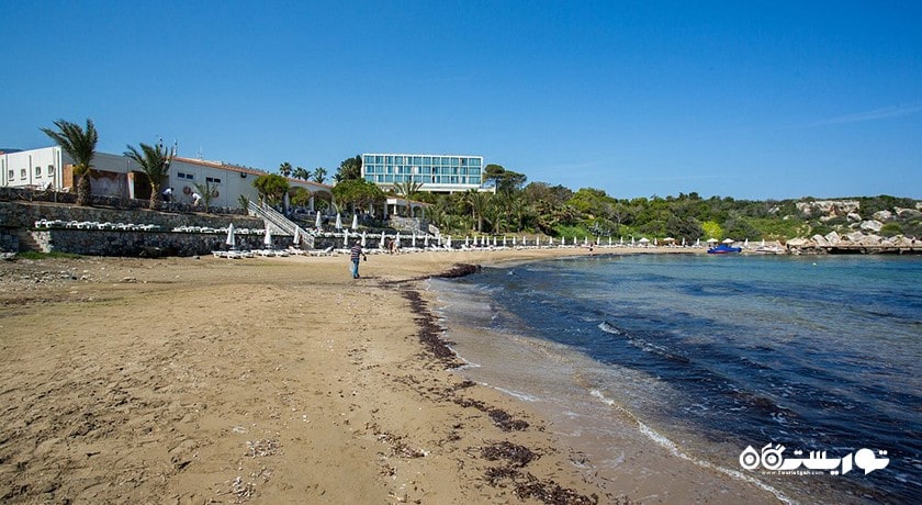 سرگرمی ساحل دنیز کیزی شهر قبرس شمالی کشور نیکوزیای شمالی