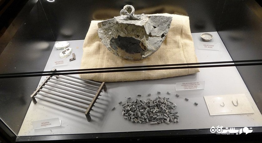  موزه کشتی باستانی غرق شدع در کرنیا شهر قبرس شمالی کشور نیکوزیای شمالی