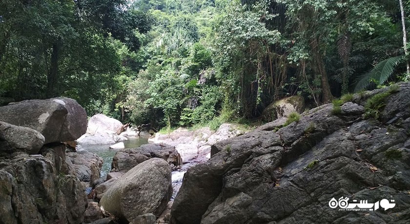  آبشار هین لاد شهر تایلند کشور کو سامویی