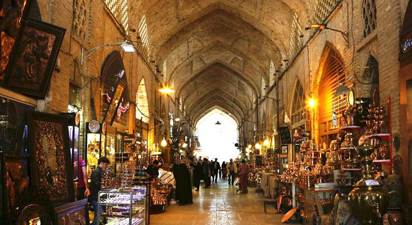  بازار مسگرهای شیراز شهر فارس استان شیراز