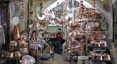  بازار مسگرهای شیراز شهر فارس استان شیراز