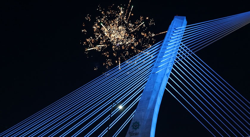  پل کابلی ولیعصر شهرستان فارس استان شیراز