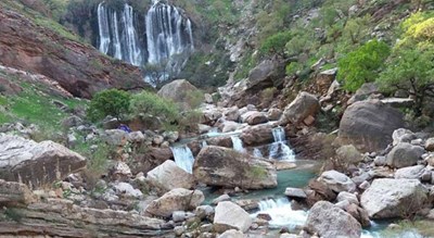 آبشار تنگه رود قر -  شهر سمیرم