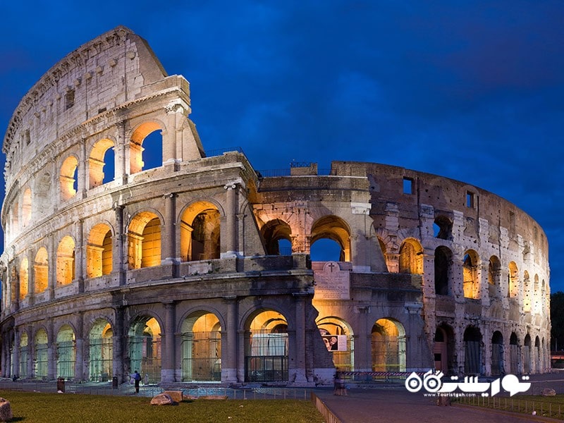 6. کولوسئوم (Colosseum)، رم، ایتالیا 