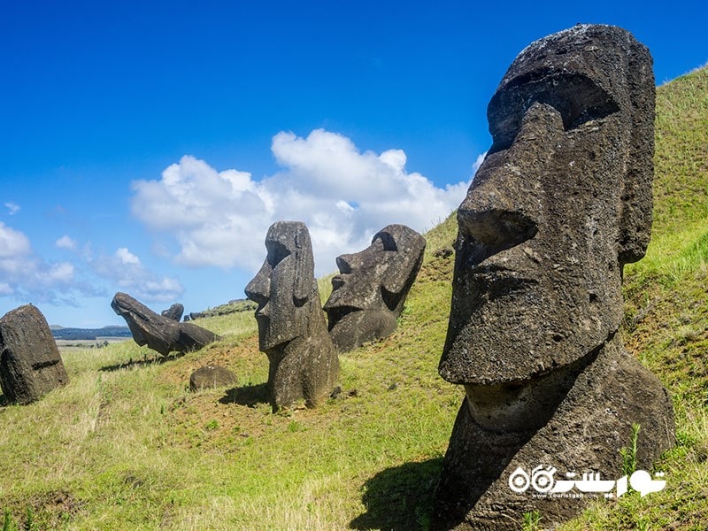 7. مجسمه های موآی (Moai)، جزیره ایستر