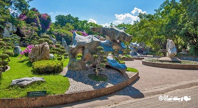 سرگرمی پارک سنگی چند میلیون ساله و مزرعه کروکدیل پاتایا شهر تایلند کشور پاتایا