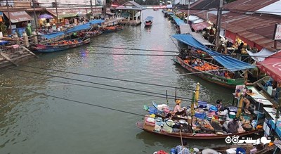 مرکز خرید بازار شناور آمپاوا شهر تایلند کشور بانکوک