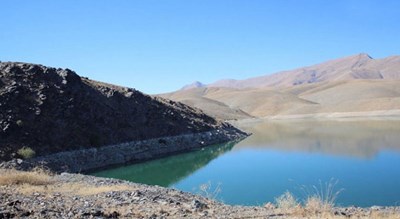  دریاچه سد گلپایگان شهرستان اصفهان استان گلپایگان