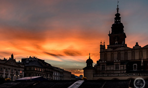 عکاسی از طلوع و غروب طلایی رنگ خورشید در شهر کراکوف