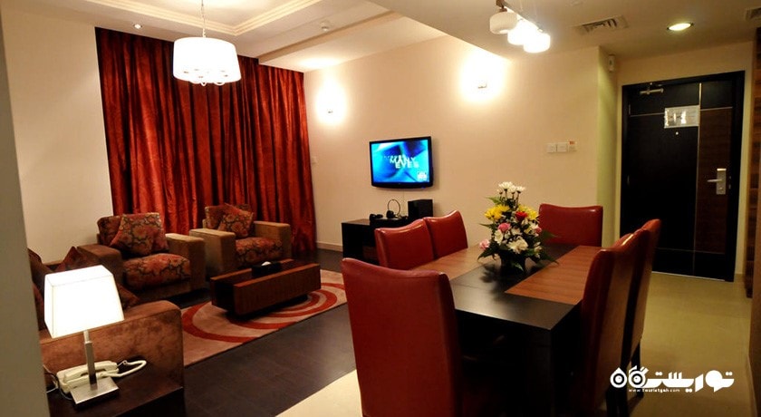 محوطه نشیمن آپارتمان دوخوابه