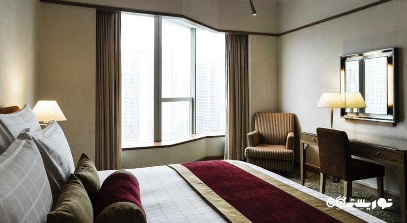 نمای تخت بزرگ اتاق دلوکس