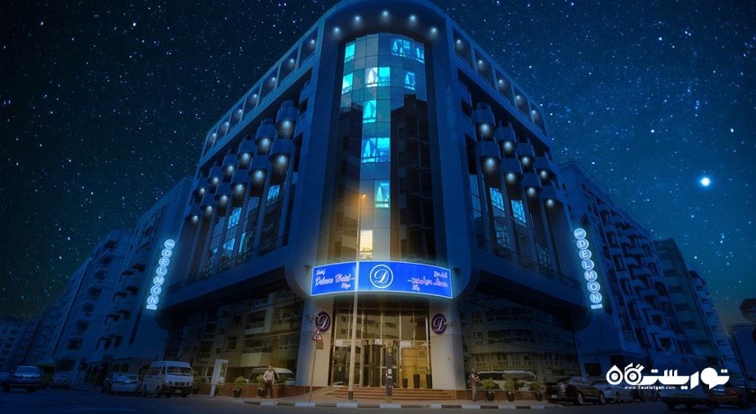 نمای شب هتل دلمون