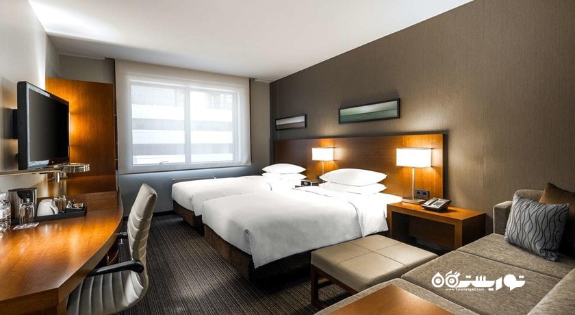 نمای تخت های اتاق استاندارد توئین