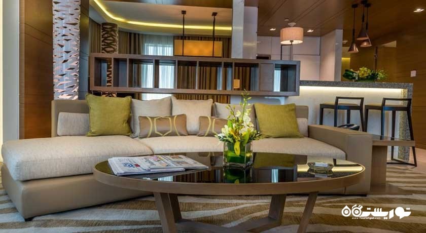 محوطه نشیمن آپارتمان دوخوابه