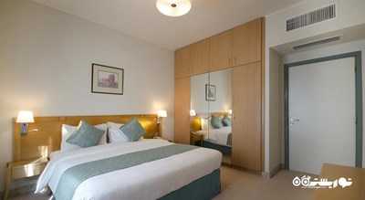 نمای تخت بزرگ آپارتمان استودیو