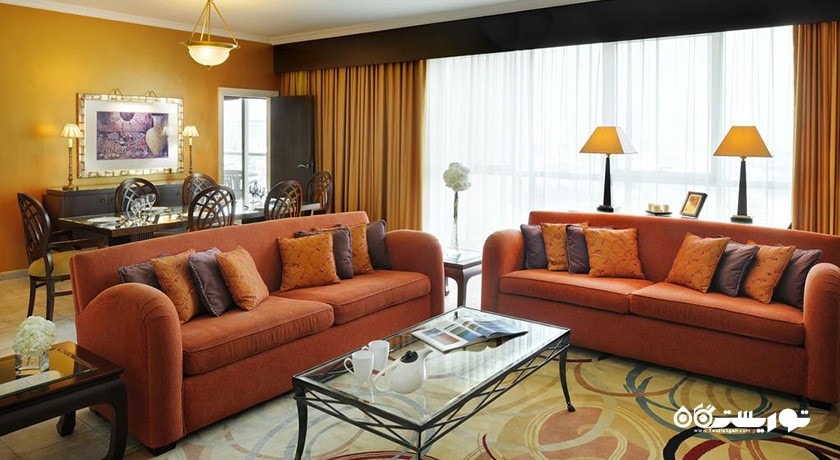 محوطه نشیمن آپارتمان دوخوابه