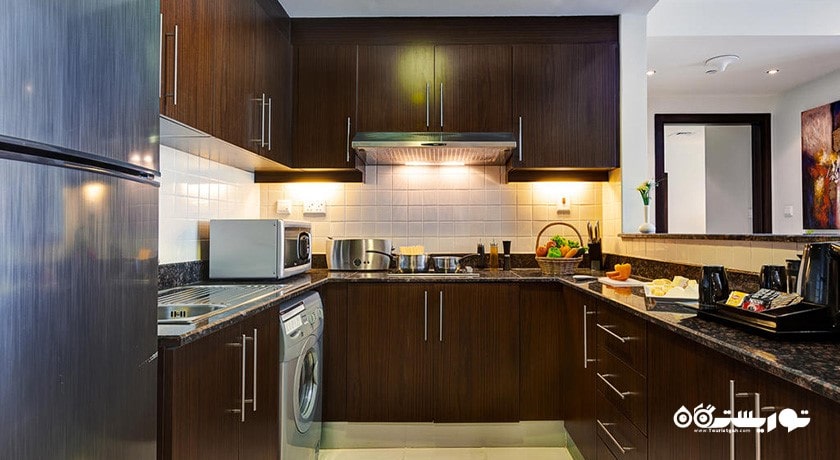 نمای آشپزخانه آپارتمان های یک خوابه