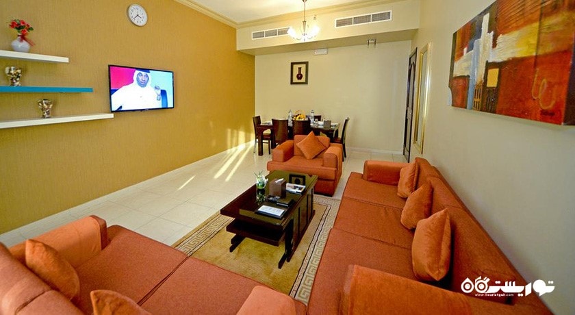 محوطه نشیمن آپارتمان دوخوابه
