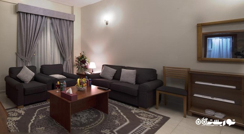 محوطه نشیمن آپارتمان یک خوابه