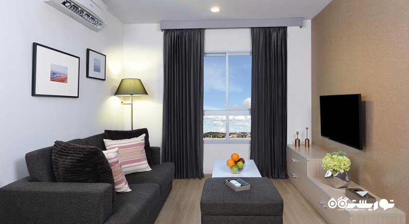 محوطه نشیمن سوئیت دوخوابه