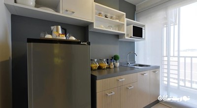 نمای آشپزخانه سوئیت دوخوابه