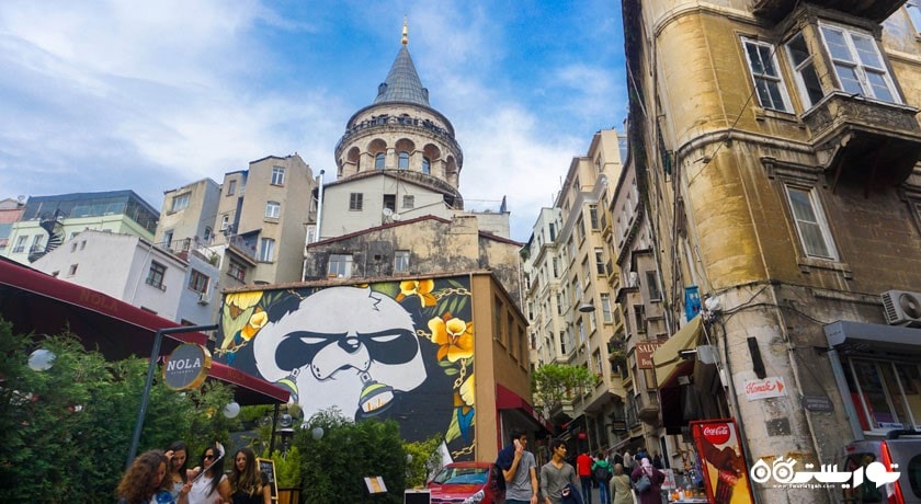  برج گالاتا شهر ترکیه کشور استانبول