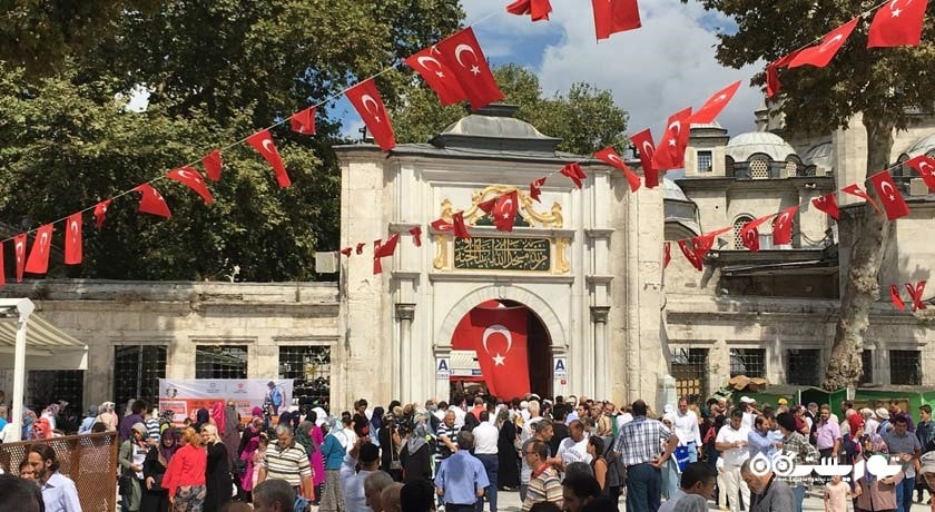  مسجد جامع ایوپ سلطان شهر ترکیه کشور استانبول