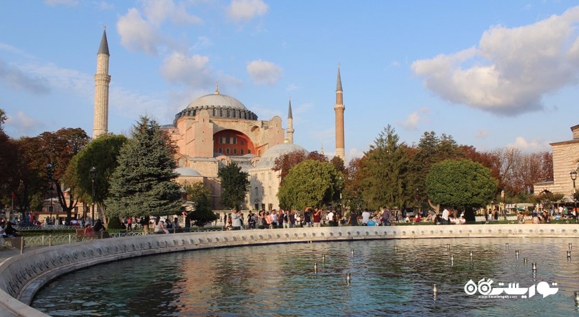  موزه ایاصوفیه شهر ترکیه کشور استانبول