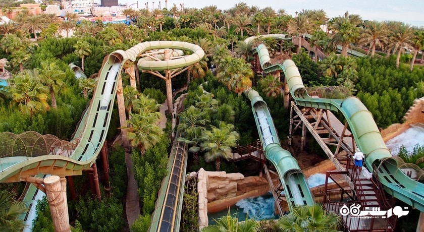 سرگرمی پارک آبی آکوآونچر شهر امارات متحده عربی کشور دبی