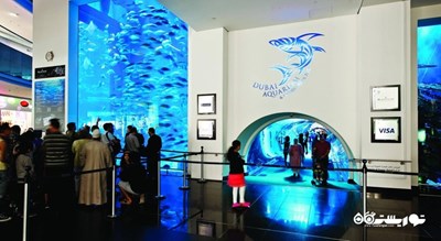 سرگرمی آکواریوم و باغ وحش زیر آبی دبی شهر امارات متحده عربی کشور دبی