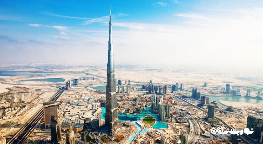 برج خلیفه شهر امارات متحده عربی کشور دبی