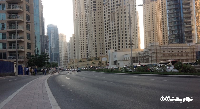  پیاده روی دبی مارینا شهر امارات متحده عربی کشور دبی