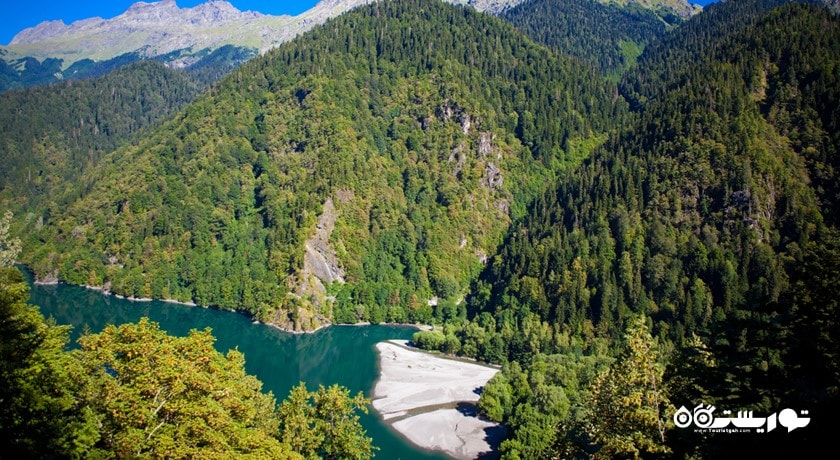 سرگرمی دریاچه ریتسا شهر گرجستان کشور تفلیس