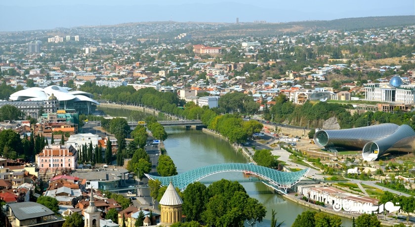 سرگرمی پارک ریکه در تفلیس شهر گرجستان کشور تفلیس