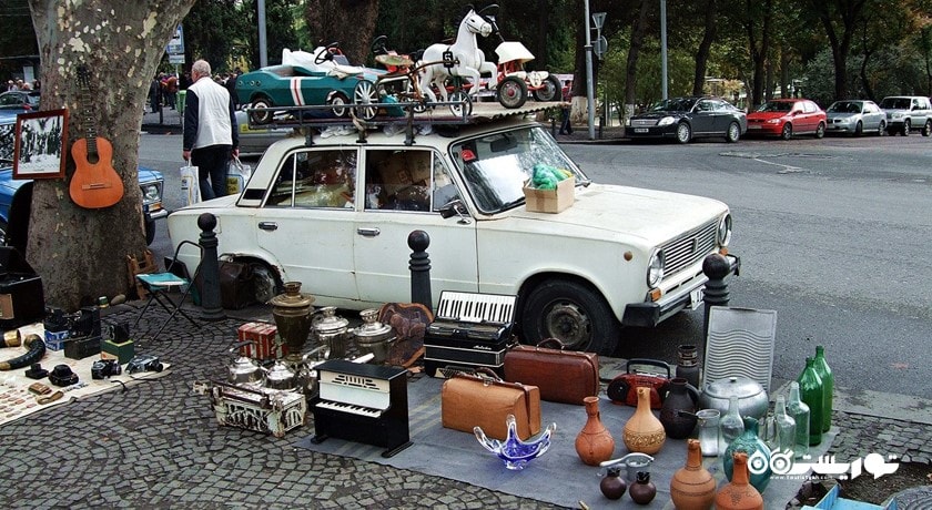 مرکز خرید بازار درای بریج (فلی مارکت) شهر گرجستان کشور تفلیس