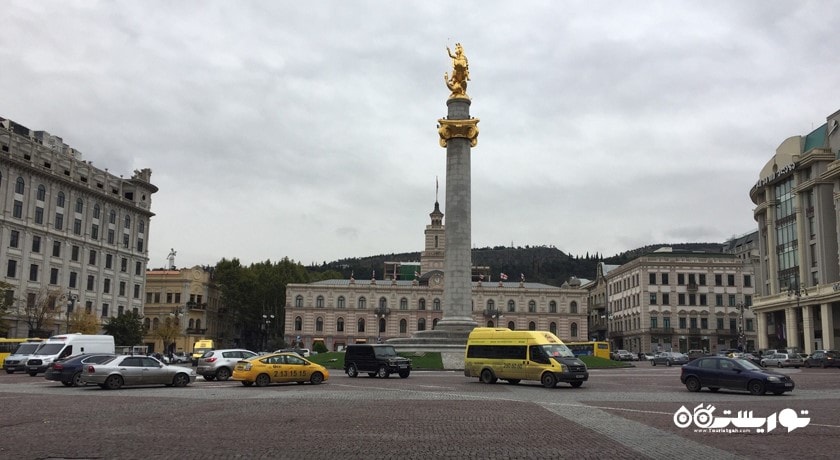  بنای یادبود آزادی (میدان آزادی) شهر گرجستان کشور تفلیس